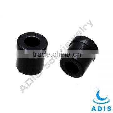 Natural stone black earrings gauge plugs tunnels