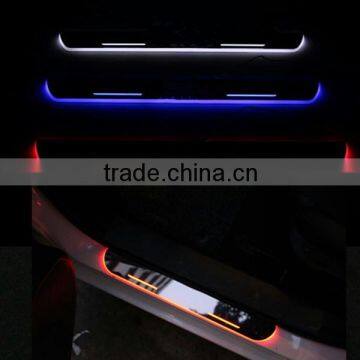 LED door sill moving scuff plate lights for Cadillac SRX XTS ATS-L LED door sill plate