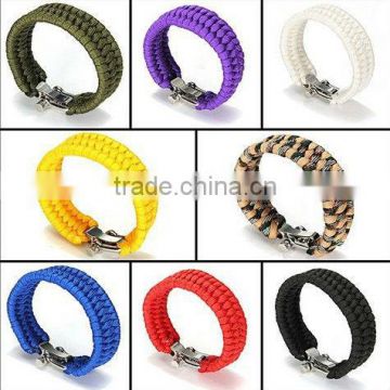 Metal paracord bracelet