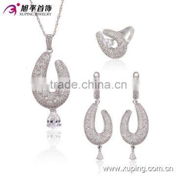 beautiful big fashion heavy luxury pendant, ring, drop earring jewelry set