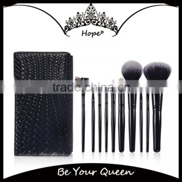 New Arrival Cosmetic Tool 10pcs Pu bag OEM Makeup Brushes