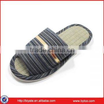 Mens Strip Indoor slipper, Tatami Bamboo Slippers, Available three colors and four sizes