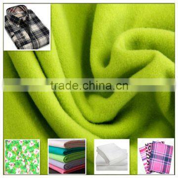 100% cotton flannel fabrics/sleeping clothes/flannel shirts