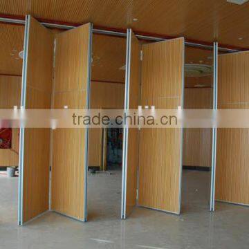 wooden soundproofing material movable sound proof partition wall with fabric