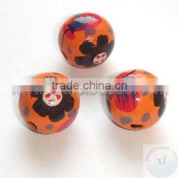 Hand Painted Wooden Beads