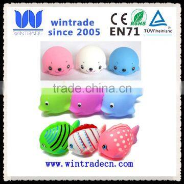 Small Animal Figures Vinyl Material Custom Made Bath Toy