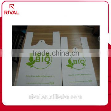 PE LDPE HDPE Biodegradable Transparent Plastic T-shirt bag