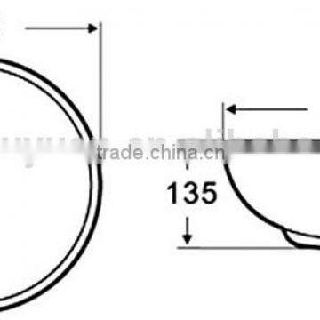 Y825 Washing Basins; Ceramic Counter Top Basin Import China Products photo-2