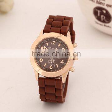 Hot Seller! 2015 Popular Stainless Steel Back Geneva Quartz Nice Beutiful Watches for Ladies/ Senoras