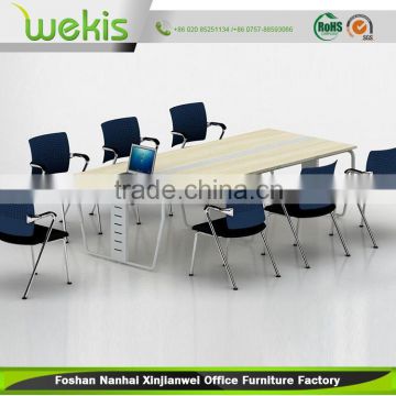 Custom Made Luxury Tempered Glass Conference Table