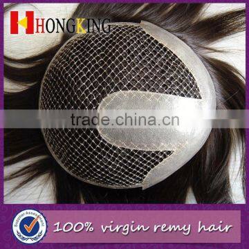 Indian Virgin Hair French Lace Man Hair Toupee