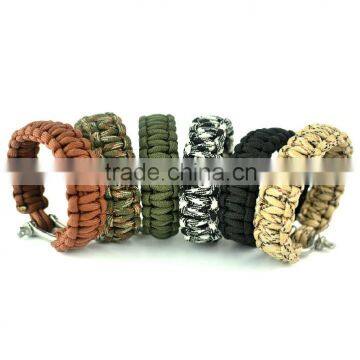 Reliable nylon survival bracelet with metal buckle