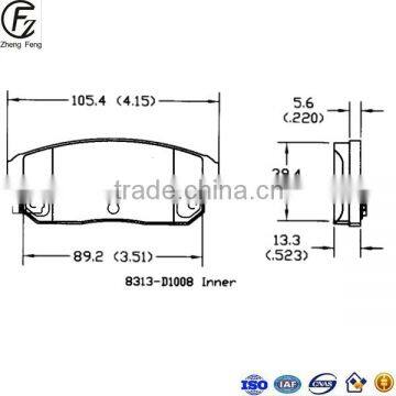 FMSI D1008-7912/8313 OE:55800-60J00 China Manufacturer 2015 Most Popular Online Supplier Of High Quality Brake Pads