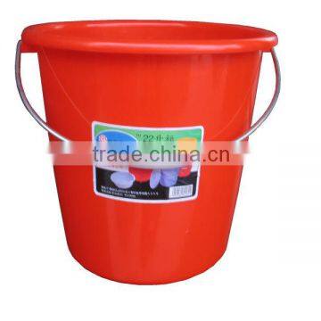 plastic bucket PE strong with lids metal handle 18L