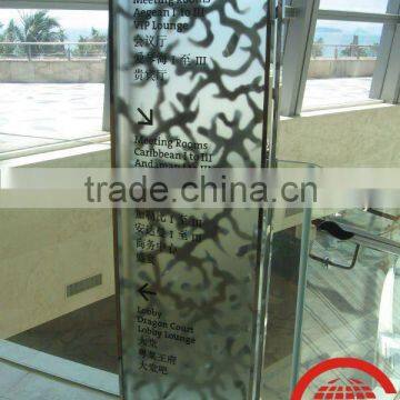 Metal pillar decoration design material