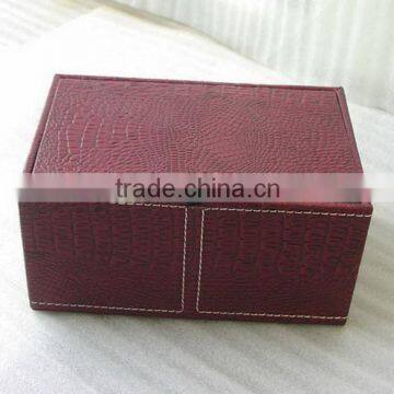 China Newest Leather Decorative Tissue Box photo-4