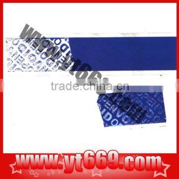 hologram security labels with void