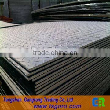 hebei ribbed ms steel sheet and plate price from tangshan