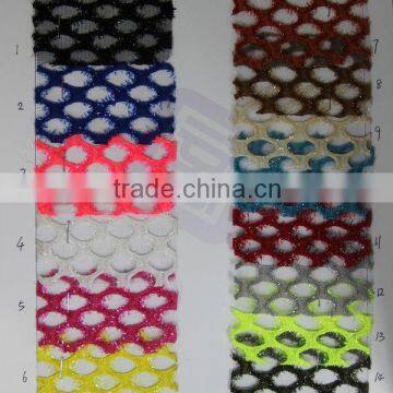 Fashion lace material for women shoe leather usage