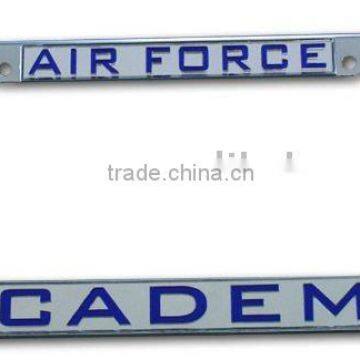 chrome license plate frame