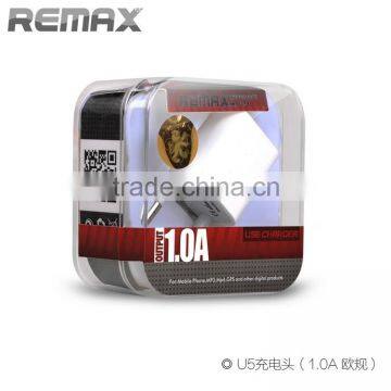 Original Remax U5 EU Mini Adapter Charger 5V 1A Travel Charger photo-2