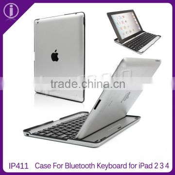 Thin and light Aluminium bluetooth wireless keyboard for iPad 2 3 4