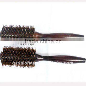 bristle hair brush; wooden hair brush