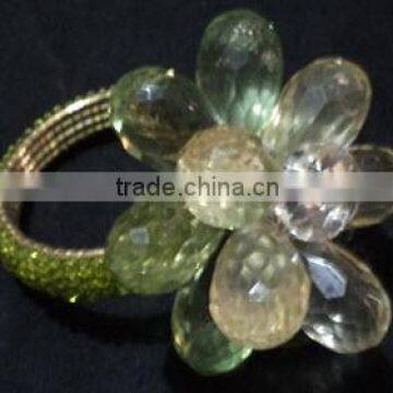 Iron and Beads Napkin Ring Ornament