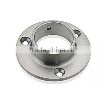 Stainless steel railing post handrail base flange