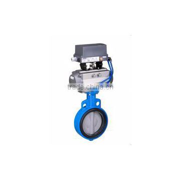 butterfly valve with pneumatic acutator positioner and filter