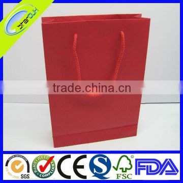 glossy coated paper shopping bag wholesale