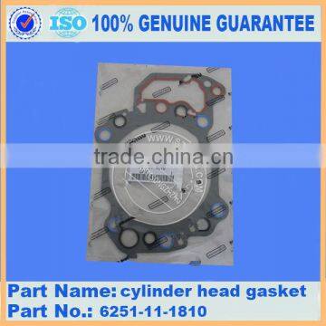 Excavator engine parts PC450-8 cylinder head gasket cylinder head gasket