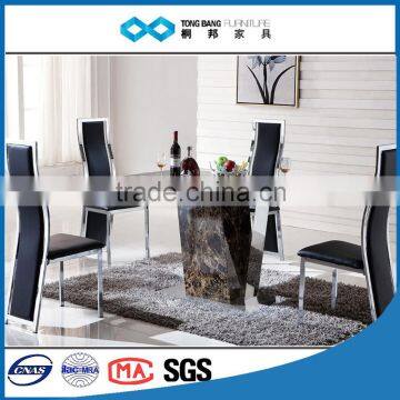 TB luxury homeuse marble top dining table set 6seaters to 8seaters