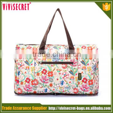 Fashion nylon beauty women travel bag with handle factory