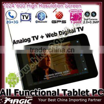 3g tablet pc analog gps tv