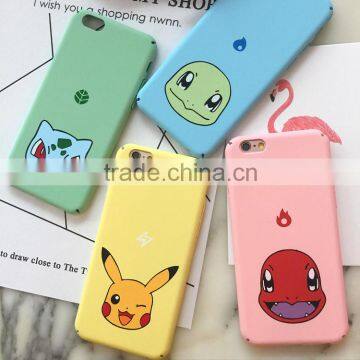 Newest Pokemons Japan Cartoon Cute Monsters Case Matte Plastic Cover Case for IPhone 6 6s 6 Plus 6s Plus Full Covered