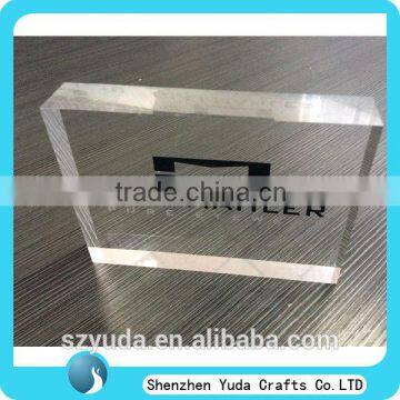 tabletop high quality acrylic printed block sign block board for advertising sign with printing words wholesale price