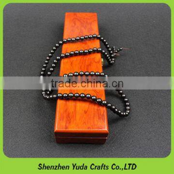 Shinning MDF packaging case wooden jewellery box with wood grain