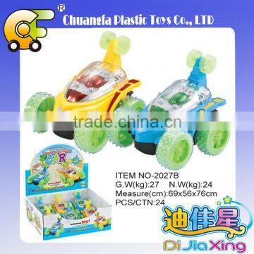 Promotion gift-plastic friction stunt cars , baby toys education non toxic