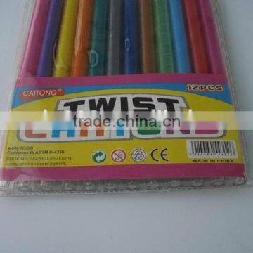 12 Pcs Wax Twisted Crayon Pen for Kids Back to School photo-3