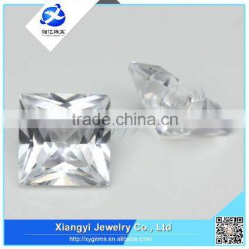 wholesale products square princess cut white sapphire synthetic corundum