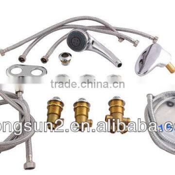 bathtub faucet,waterfall,handheld shower head,cystal switch,flexible hose pipe for SPA kit whole set