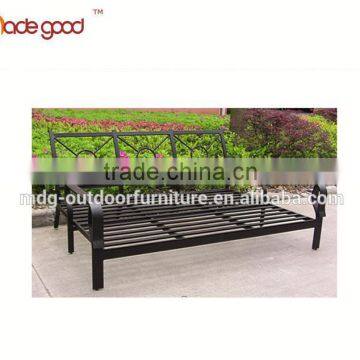 Luxury Modern Iron High Back Metal Furniture outdoor garden furniture best selling big lounge chaise chair