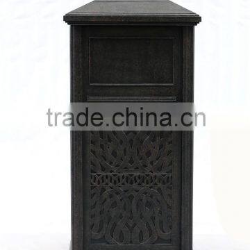 cover rectangular dustbin street trash can cheap outside garden public patio aluminum dustbin