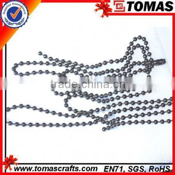 Guangzhou custom ball chain necklace 30" for dog tags