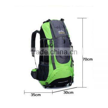 outdoor custom waterproof hiking backpack, heavy duty mountain backpack