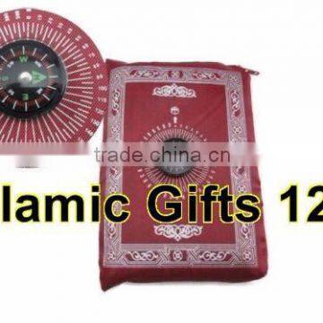 Pocket Prayer Rugs With Compass Portable Mats Islamic Prayer Rugs-Ramadan Decotation photo-2