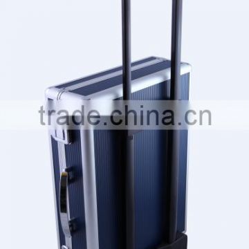 Fashion Case style promotional aluminum trolley cosmetic box XB-CS778