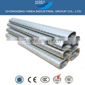 Galvanized steel oblate spiral duct