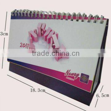 Traditional paper desk calender with new year's atmosphere